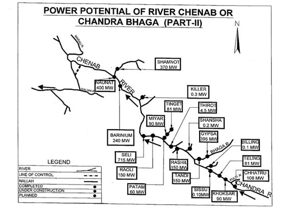 Indian Power Projects on River Chenab (Part-II)